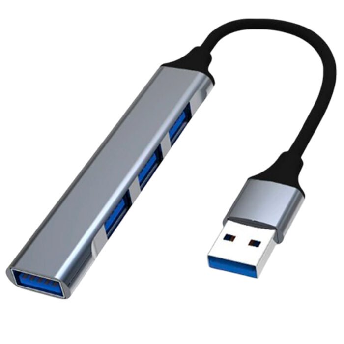 Hub 4 Em 1 Plug Usb Para 3 Portas Usb 2.0 E 1 Porta Usb 3.0